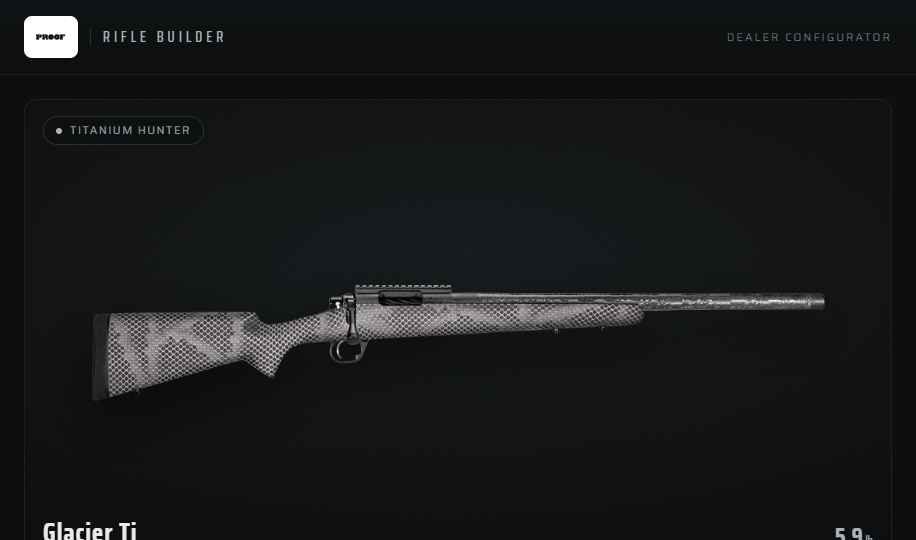 PROOF Research dealer configurator